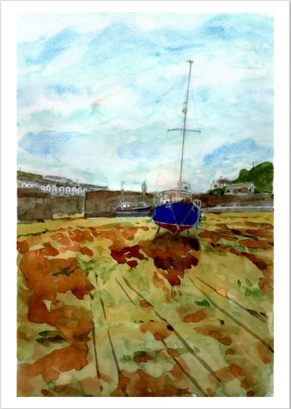 Porthleven harbour 2 c 6 x 8