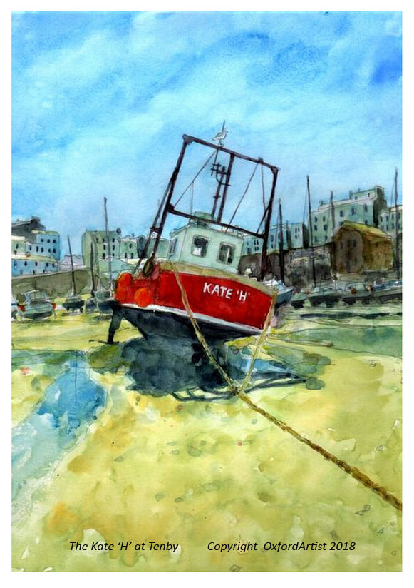 The Kate 'H' at Tenby 6 x 8 cc